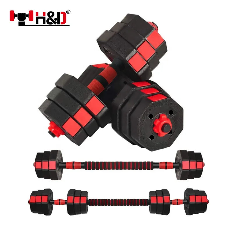 High Quality Environmentally Friendly Adjustable Gym Barbell and Dumbbells Free Weights for Training