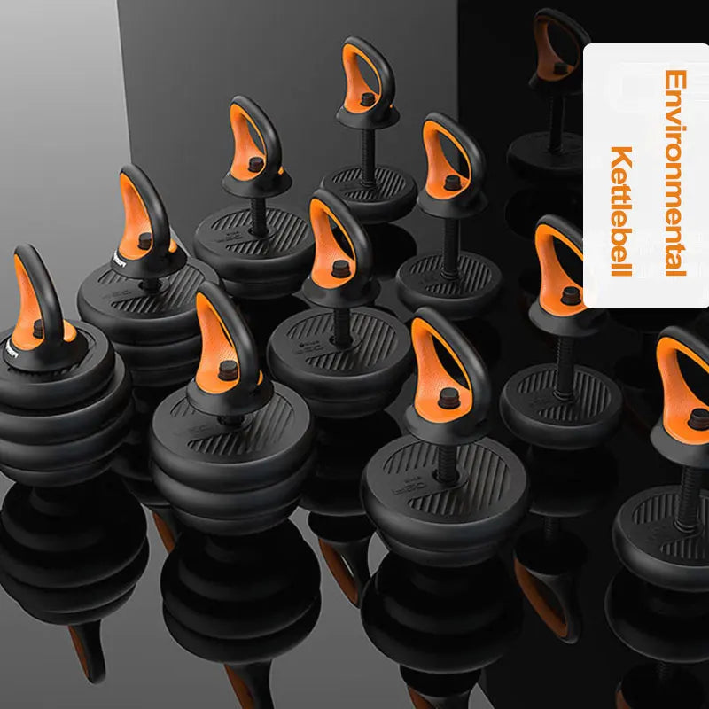Adjustable Kettlebell Grip Suitable for Weight Plates, Kettle Bell, Home Gym Fitness, Exercise Muscles Handle, Push Up Bar Equip