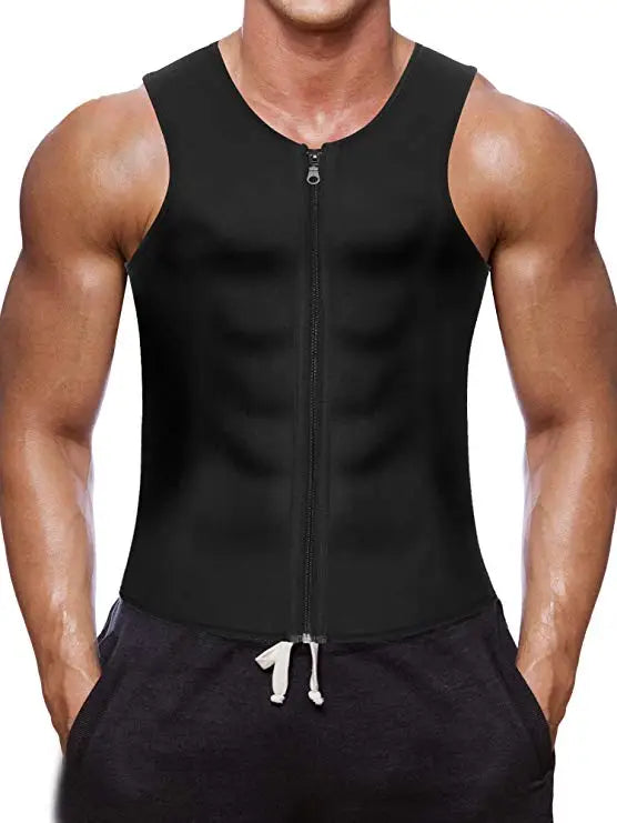 Men Body Shaper Waist Trainer Sauna Suit Sweat Vest Slimming Underwear Weight Loss Shirt Fat Burner Workout Tank Tops Shapewear