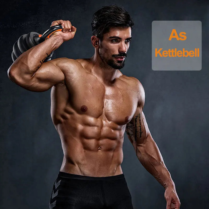 Adjustable Kettlebell Grip Suitable for Weight Plates, Kettle Bell, Home Gym Fitness, Exercise Muscles Handle, Push Up Bar Equip