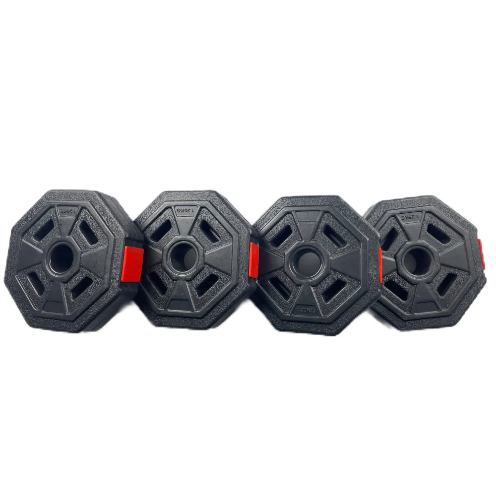Multi-shape 2 in 1 Barbell Dumbbells Exercise 10kg Environmental Protection Cement Material Dumbbells