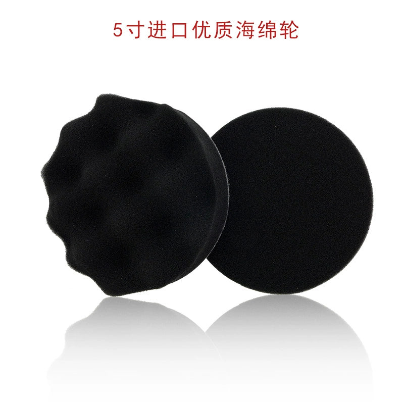 Pneumatic Grinder Wool Ball Waxing Polishing Wheel Self-Adhesive Wool Wheel Sponge Wheel Waxing Sponge Ball Car Beauty