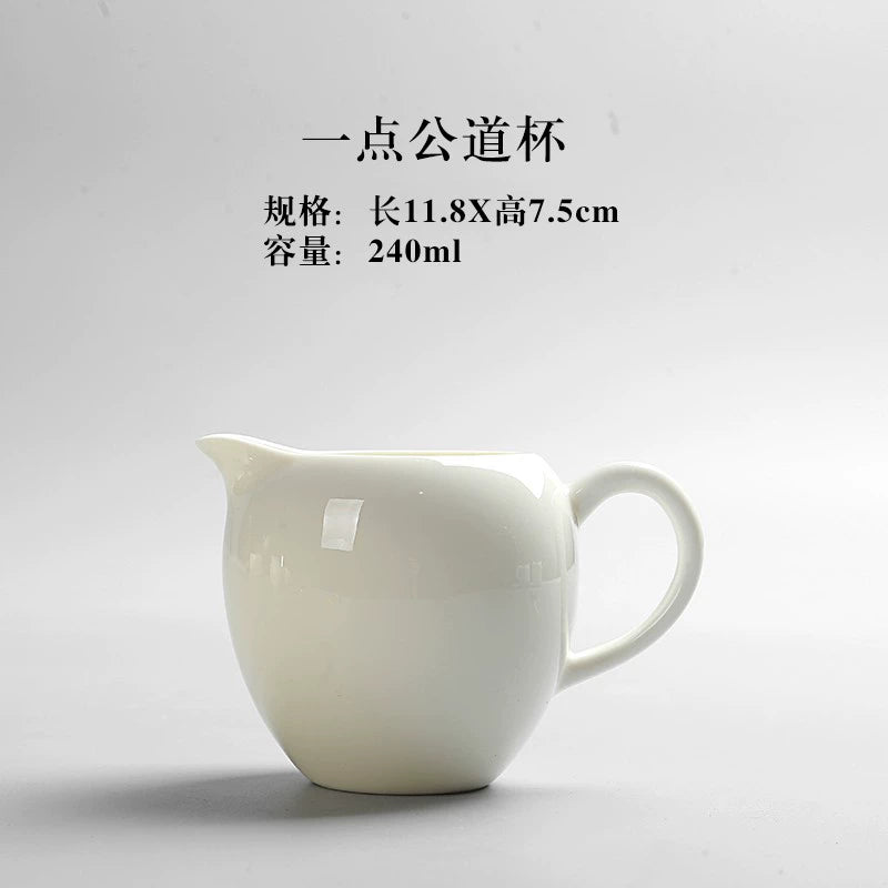 Dehua White Porcelain Kung Fu Tea Set Tea Strainer Ceramic Fine Mesh Tea Filter Tea Filter Screen Tea Strainer