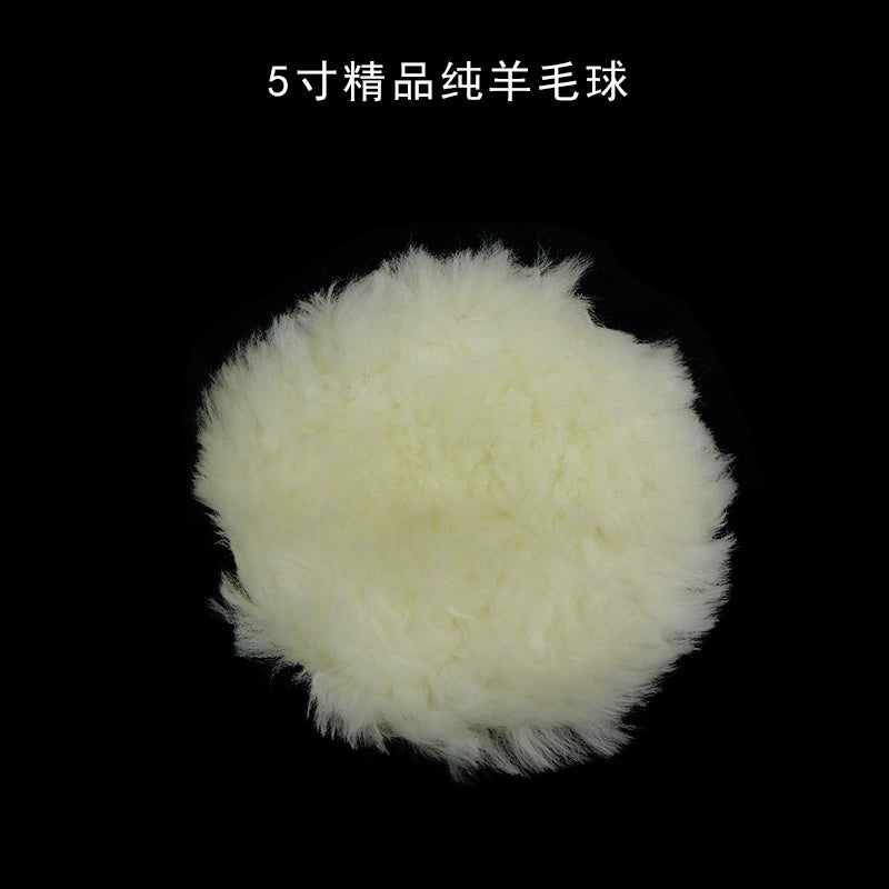 Pneumatic Grinder Wool Ball Waxing Polishing Wheel Self-Adhesive Wool Wheel Sponge Wheel Waxing Sponge Ball Car Beauty