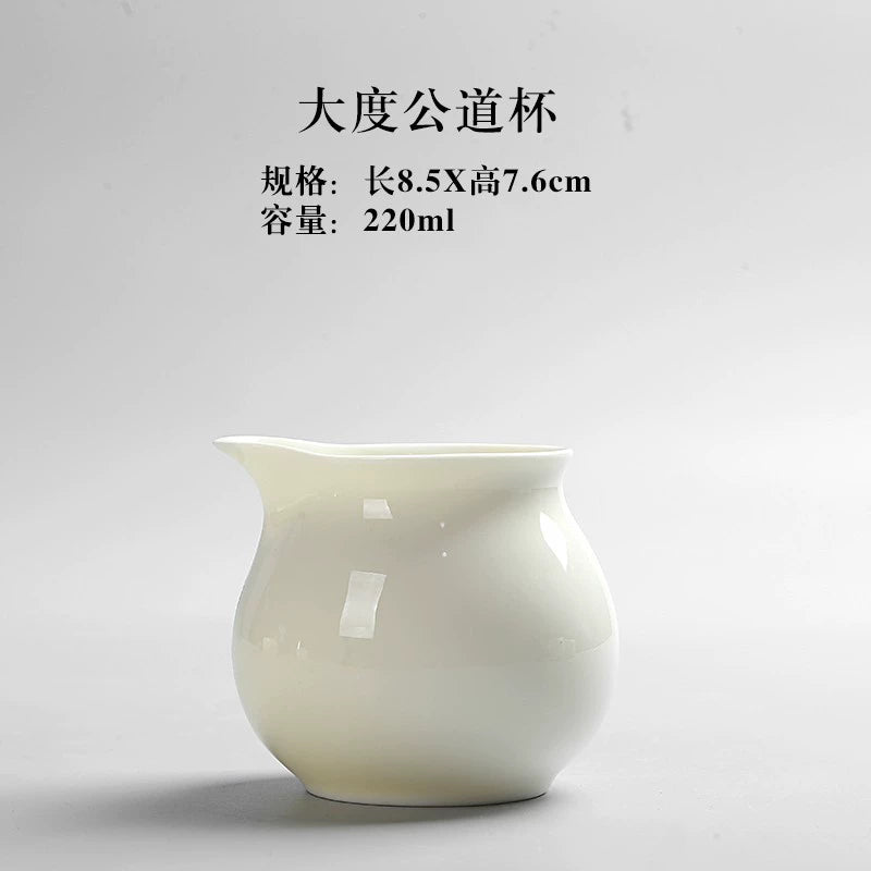 Dehua White Porcelain Kung Fu Tea Set Tea Strainer Ceramic Fine Mesh Tea Filter Tea Filter Screen Tea Strainer