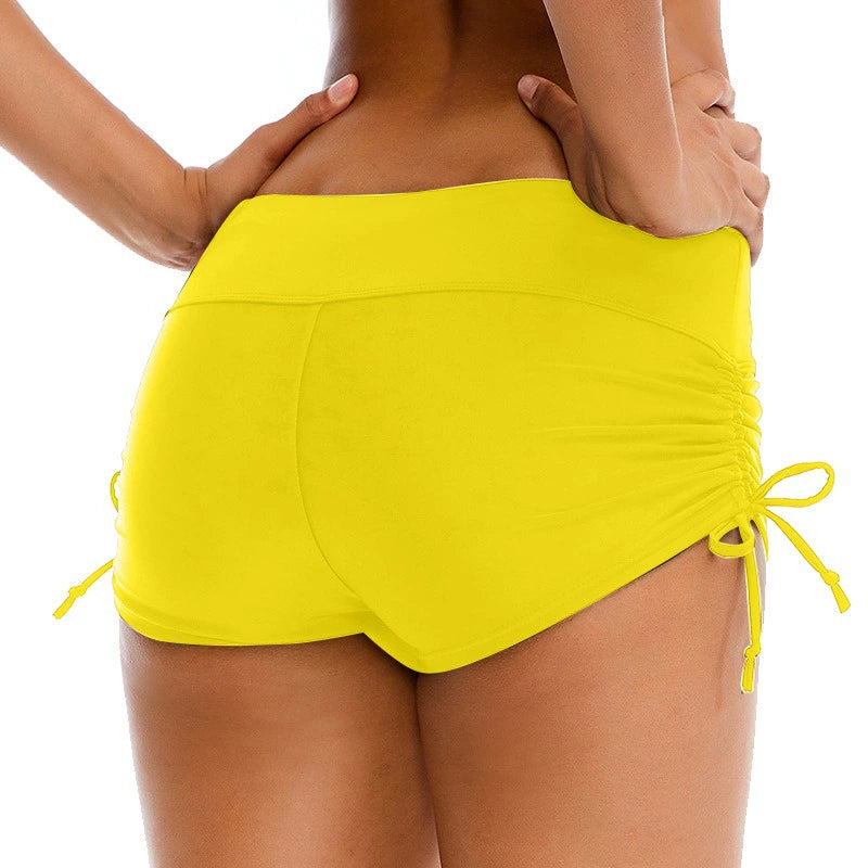 New Swim Trunks Female Fashion Tape Boxer Belly Covering Alone Separates Plus Size Swimming Short Pants Conservative Beach Snorkeling