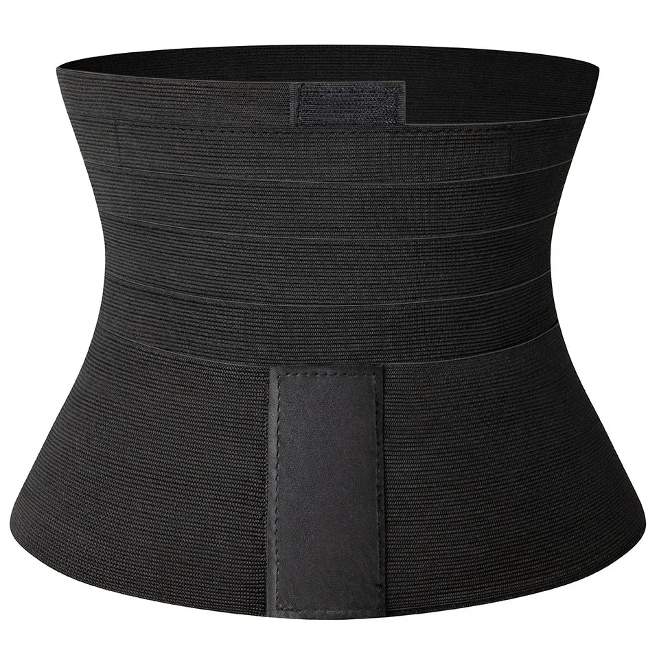 Qtree Men Waist Trainer Abdomen Reducer Snatch Me Up Bandage Wrap Slimming Belt Body Shaper Waist Trimmer Corset Belly Shapewear