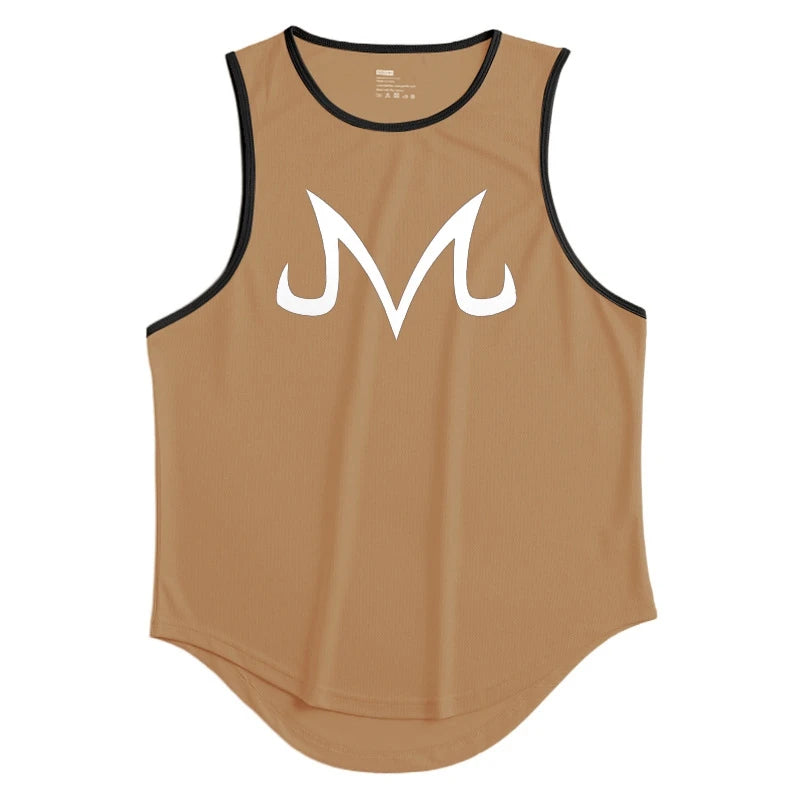 Summer Fitness Sports Tank Top Men's Breathable Loose Fit Training Sleeveless T-shirt Quick Drying vest Anime ZT Clothing