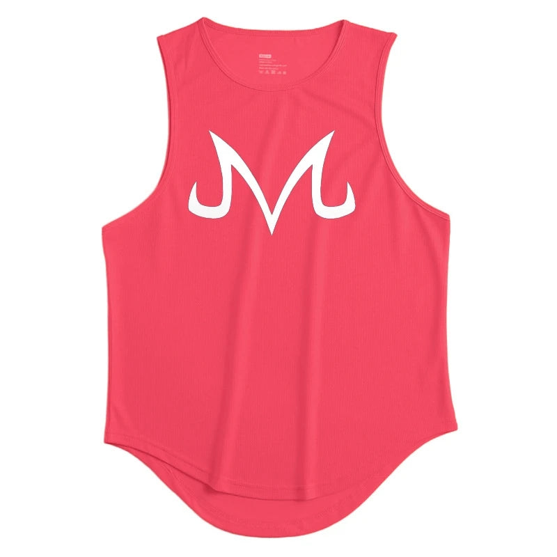 Summer Fitness Sports Tank Top Men's Breathable Loose Fit Training Sleeveless T-shirt Quick Drying vest Anime ZT Clothing