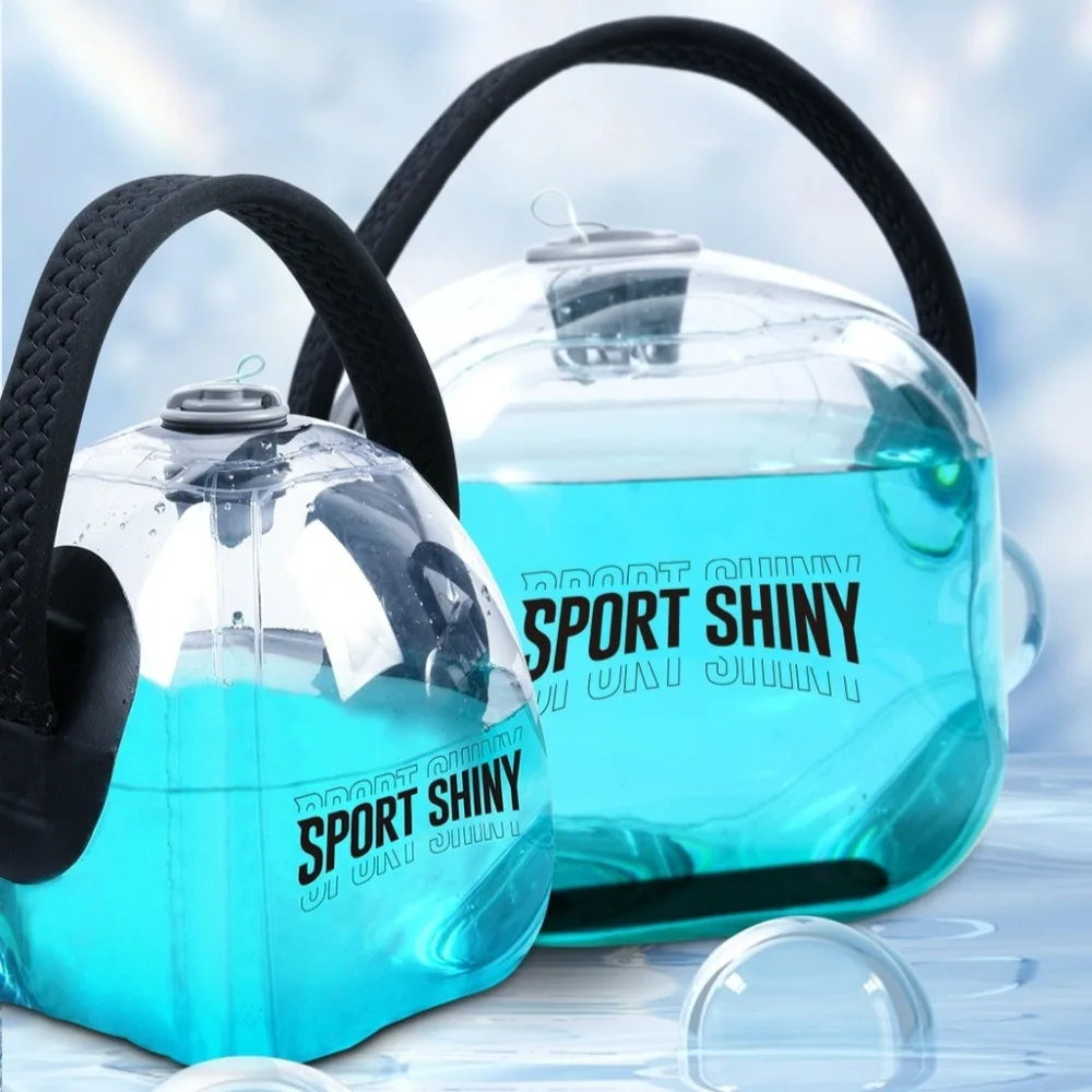 Water Filling Kettlebell Adjustable Weight-bearing Fitness Weight Lifting Water Bag Portable Inflatable Workout Dumbbells