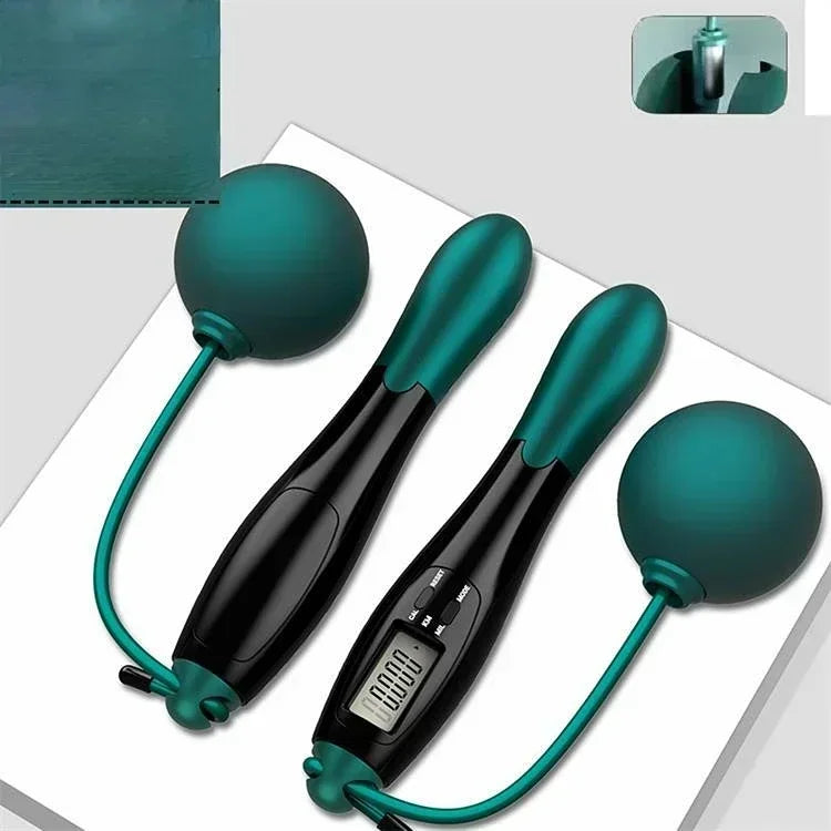 Counting Jump Rope Ball Adjustable Cordless Jump Rope Skipping Rope Exercise Fitness Workout Gym Training Home Sport Equipment
