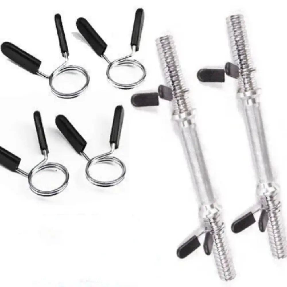1 Pair Gym Barbell Clips Anti-loosening Dumbell Spring Collar Clips Stable 24/25/28/30mm Barbell Lock Clamp Trap Bar