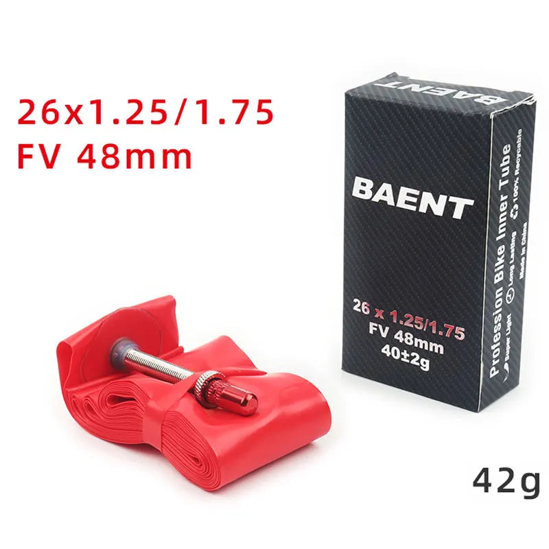 Baent TPU Ultralight Bicycle Inner Tube 29 Inch Mountain Bike Tire 27.5 26 Inch 48mm French Valve 1.26-1.75 1.9-2.7 Bike Parts