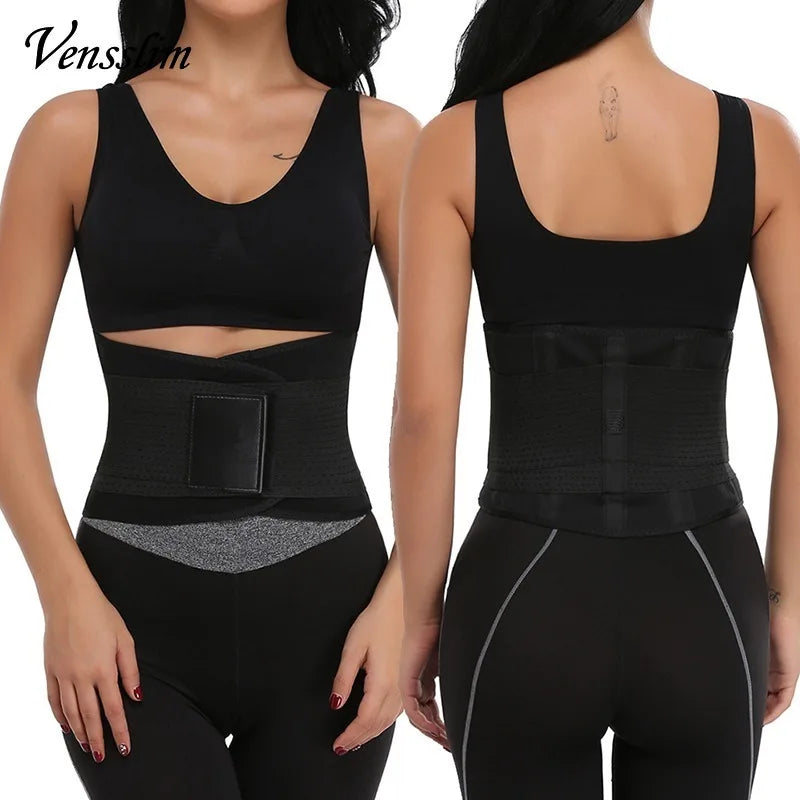 Vensslim Waist Trainer Belt for Women Belly Cincher Trimmer Corset Slimming Neoprene Body Shaper Sport Double Compression Girdle