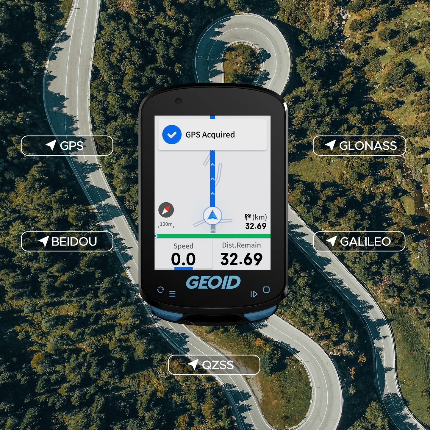 GEOID CC600 Color Screen Bike Computer Smart Navigation GPS Wireless Bicycle Speedometer WIFI ANT+ 11 Languages Cycling Odometer