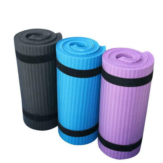 Premium 4 Pcs 15MM Thick Yoga Mat Comfort Foam Knee Elbow Pad Mats For Exercise Yoga Pilates Indoor Pads Fitness Training,Purple