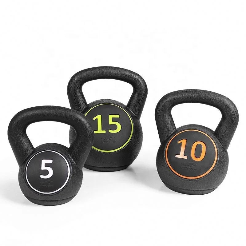 China Manufacturer Custom Logo Fitness Exercise Kettlebell Competition 5Lb 10Lb 15Lb Dumbbell Kettle Bell Kettlebe Set