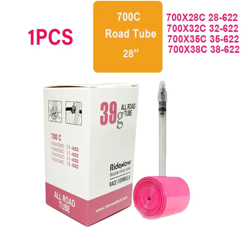 RideNow Ultralight Bike Inner Tube 700c Road Bicycle TPU Inner Tube 45mm 65mm 85mm French Valve Bike inner Tubes