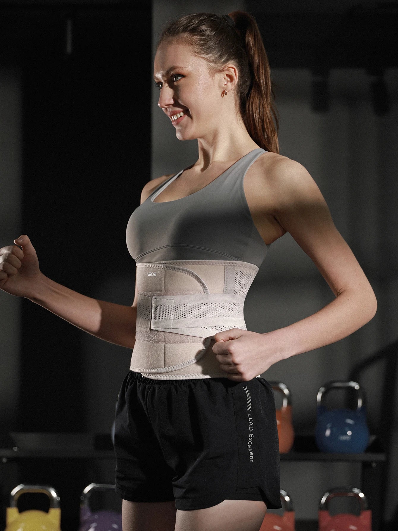 1 Piece Adjustable Unisex Lower Back Support Waist Trainer Tummy Band for Weightlifting Cycling