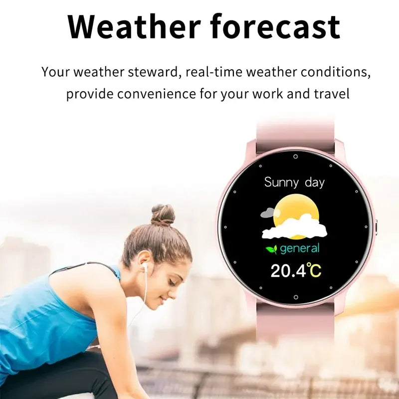 LIGE 2024 New Men Smart Watch Real-time Activity Tracker Heart Rate Monitor Sports Women Smart Watch Men Clock For Android IOS
