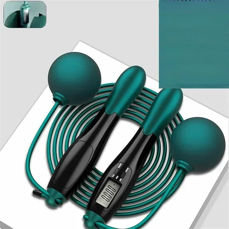 Counting Jump Rope Ball Adjustable Cordless Jump Rope Skipping Rope Exercise Fitness Workout Gym Training Home Sport Equipment