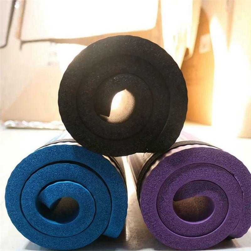 Premium 4 Pcs 15MM Thick Yoga Mat Comfort Foam Knee Elbow Pad Mats For Exercise Yoga Pilates Indoor Pads Fitness Training,Purple