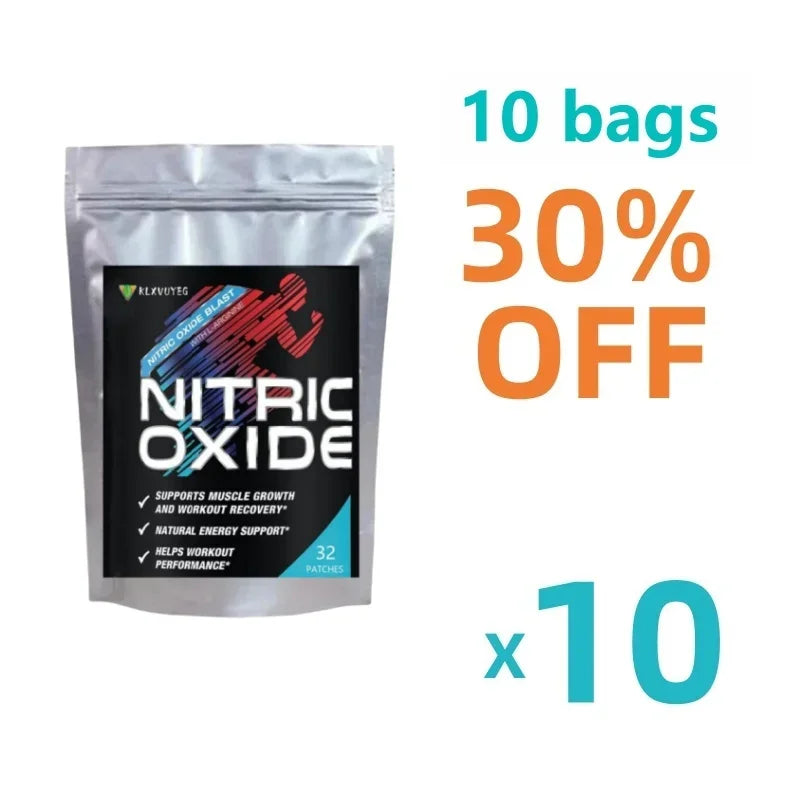 Extra Strength Nitric Oxide Transdermal Patches - Performance Formula for Stamina & Endurance - for Strength & Energy