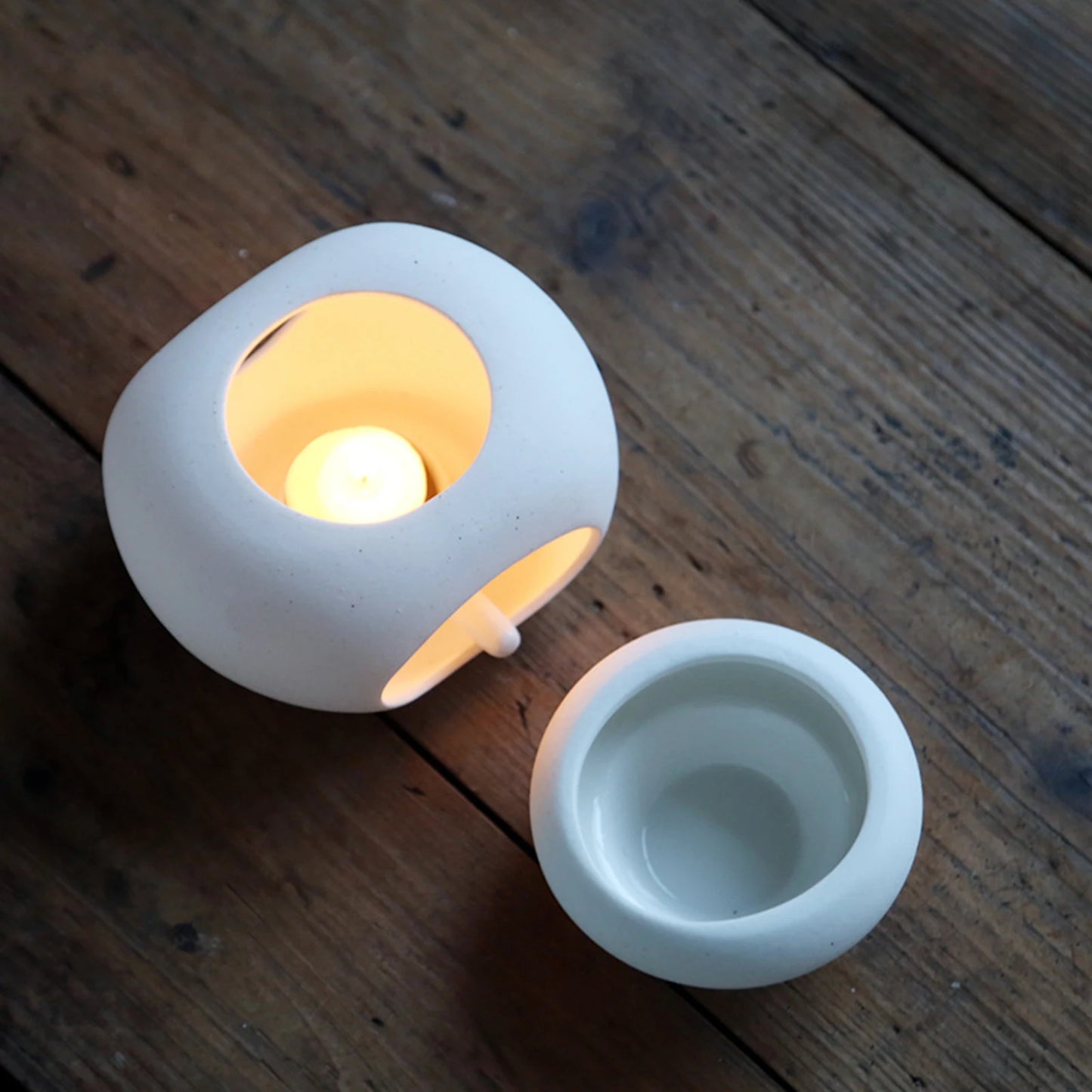 Oval Essential Oil Burner Large Capacity Aroma Oil Warmer Separate Aromatherapy Stove Detachable Household Wax Melting Device