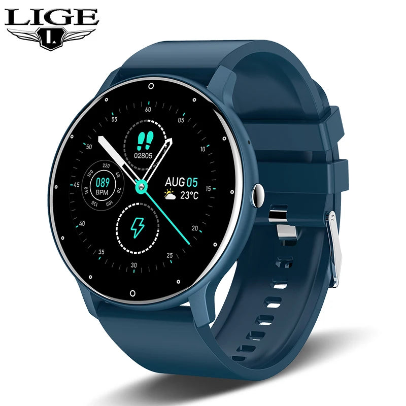 LIGE Women Smart Watches Bluetooth Call Waterproof Activity Tracker Sports Smartwatch Heart Rate Monitor Ladies Health Bracelets