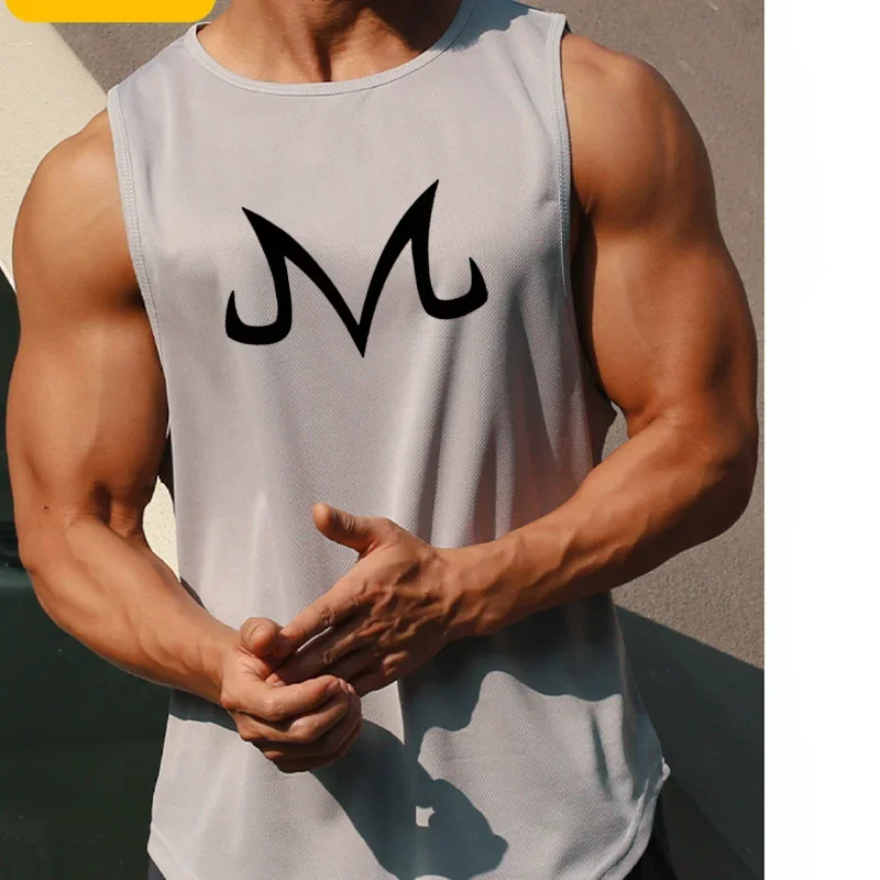 Quick-drying Bodybuilding Vest Men's Gym Fitness Superhero Sleeveless Shirt Anime Zt Casual Vest Summer Training Clothing