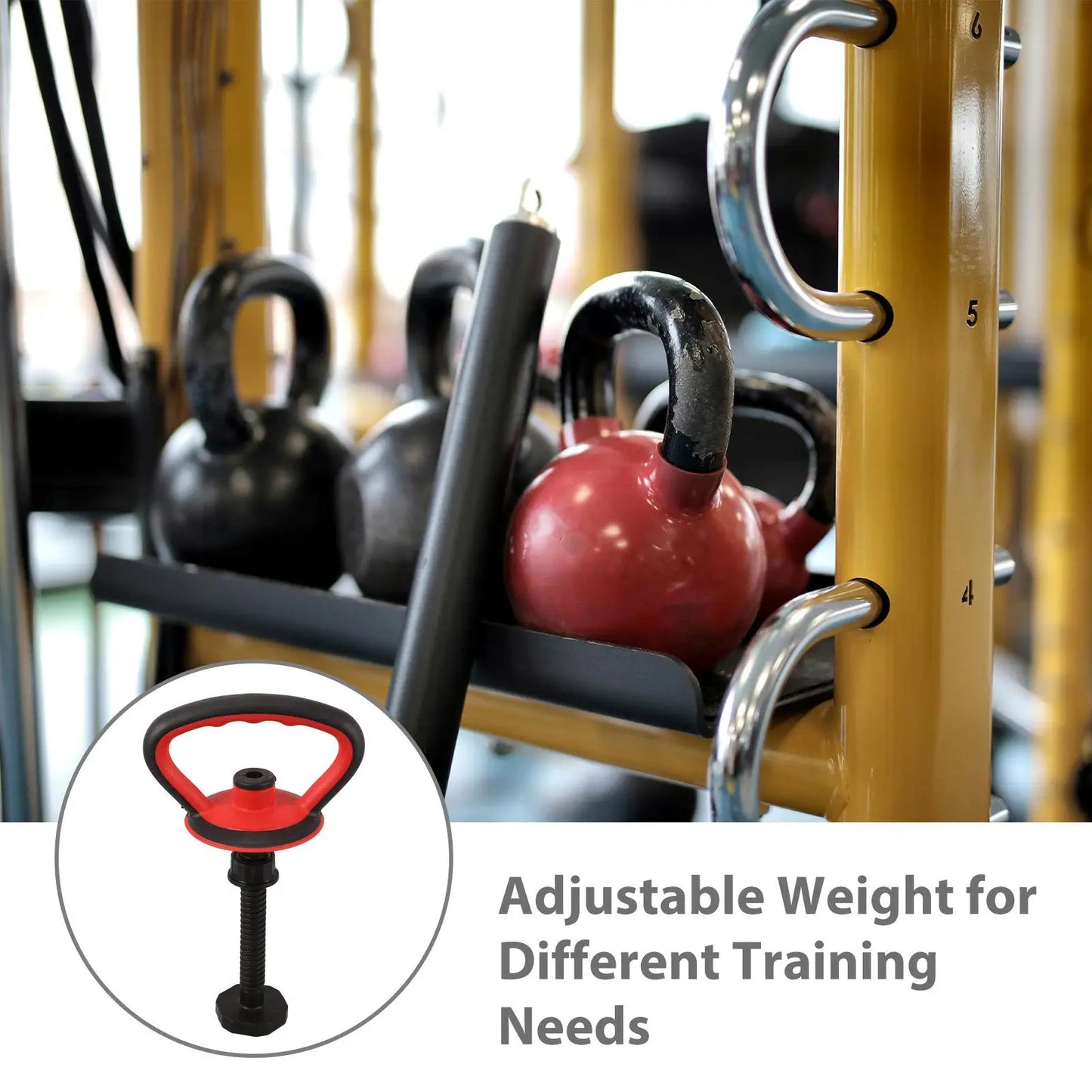 Adjustable Weight Kettlebell H Stable Base Nut for Home Essential Multi Functional Design Dumbbell Grip Exercise