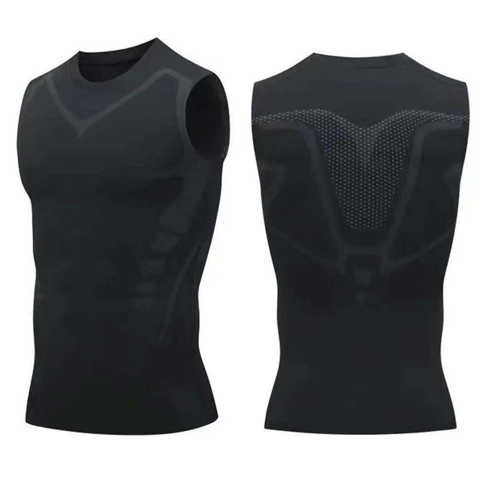 Mans Compression Tank Top Men Gym Shirt Sleeveless Quick Dry Sportswear Male Fitness Bodybuilding Vest Workout Muscle Top