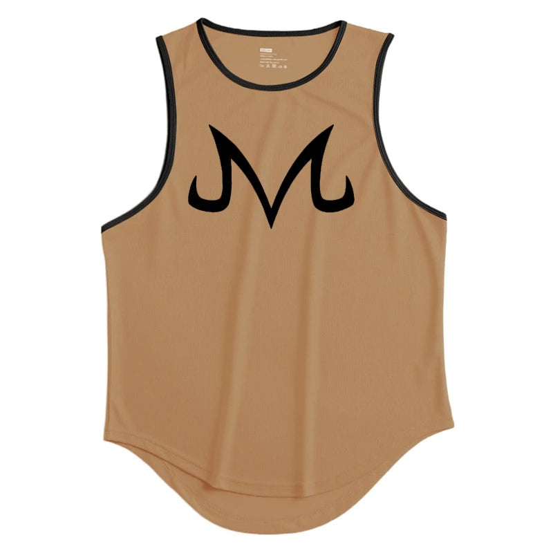 Summer Fitness Sports Tank Top Men's Breathable Loose Fit Training Sleeveless T-shirt Quick Drying vest Anime ZT Clothing