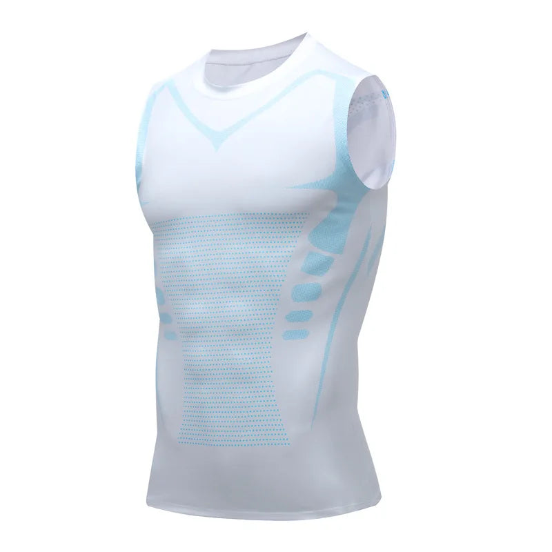 Summer Men Tank Top Compression Sleeveless Shirt Bodybuilding Vest Quick Dry Gym t-Shirt Singlet Basketball Shirt Man Clothing
