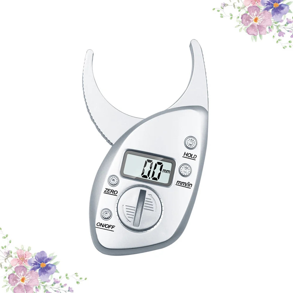 Body Fat Caliper, Portable Digital LCD Fat Tester Skin Fold Test Analyzer, Athletic Men Measuring Caliper for Digital Body