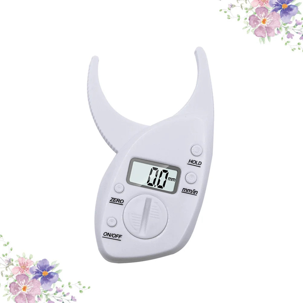 Body Fat Caliper, Portable Digital LCD Fat Tester Skin Fold Test Analyzer, Athletic Men Measuring Caliper for Digital Body