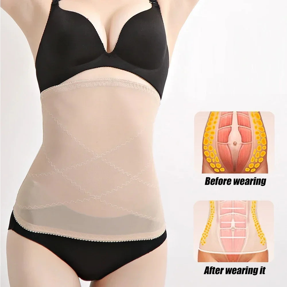 MTATMT 1Pcs Women Waist Trainer Shapewear Postpartum Recovery Belt Tummy Control Slimming Body Shaper Underbust Corset
