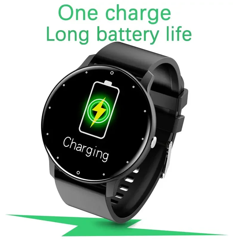 LIGE 2024 New Men Smart Watch Real-time Activity Tracker Heart Rate Monitor Sports Women Smart Watch Men Clock For Android IOS