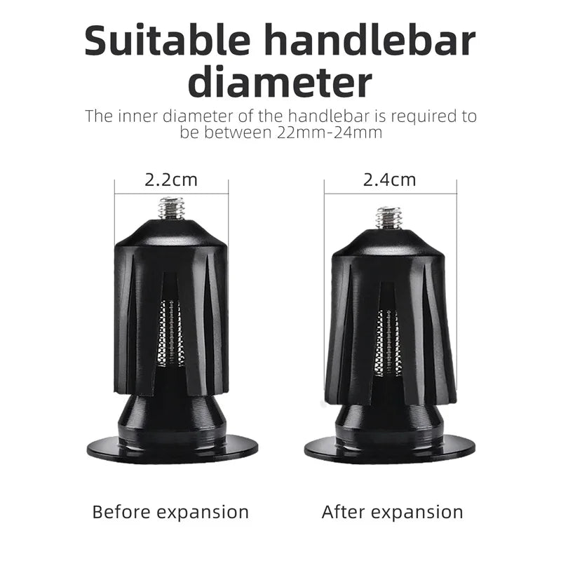 WEST BIKING Colorful Handlebar End Plugs With Tools Alunimum Alloy Road Bike MTB Handle Bar End Cap Expansion Plugs 22-24mm
