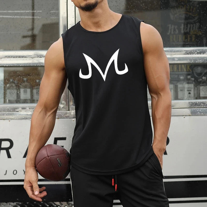 Quick-drying Bodybuilding Vest Men's Gym Fitness Superhero Sleeveless Shirt Anime Zt Casual Vest Summer Training Clothing