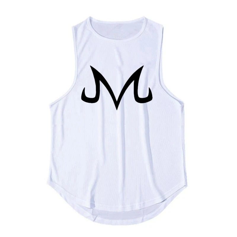 Summer Fitness Sports Tank Top Men's Breathable Loose Fit Training Sleeveless T-shirt Quick Drying vest Anime ZT Clothing