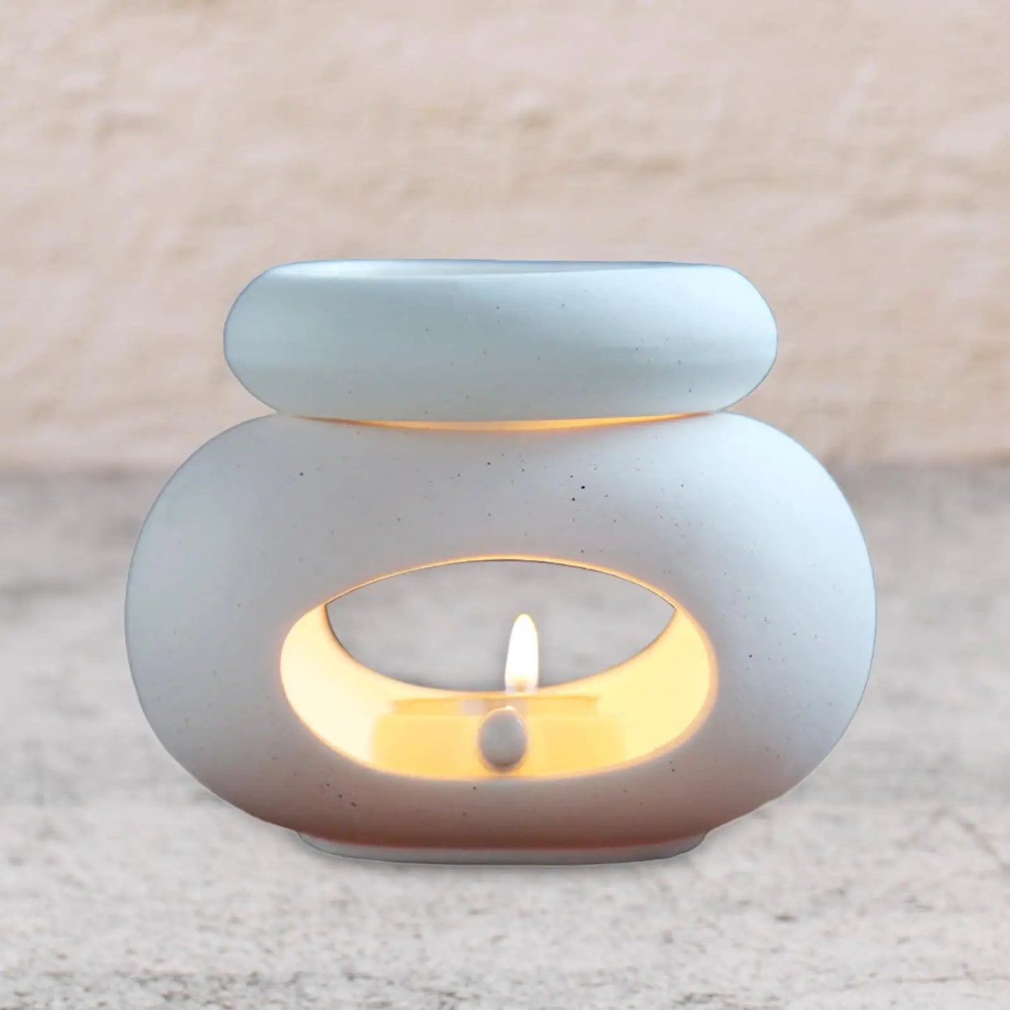 Oval Essential Oil Burner Large Capacity Aroma Oil Warmer Separate Aromatherapy Stove Detachable Household Wax Melting Device