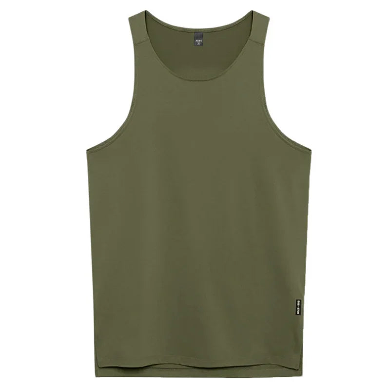 Men's Gym Tank Top Bodybuilding Sleeveless Shirt Quick Dry Fitness Vest Workout Running Sports Muscle Casual Summer Undershirt