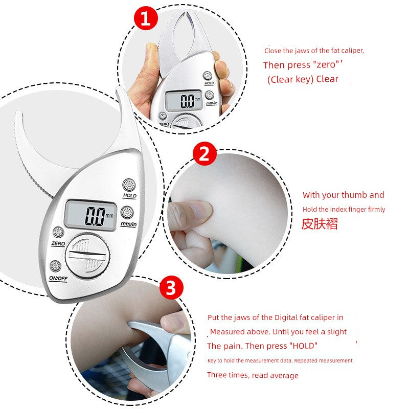 Digital Gym Weight Loss Professional Measuring Instrument Sebum Clamp