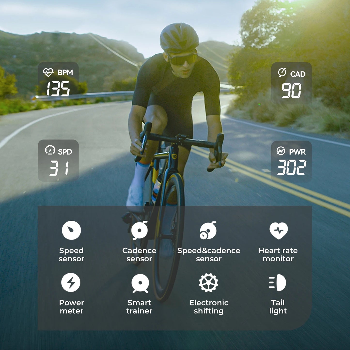 GEOID CC600 Color Screen Bike Computer Smart Navigation GPS Wireless Bicycle Speedometer WIFI ANT+ 11 Languages Cycling Odometer