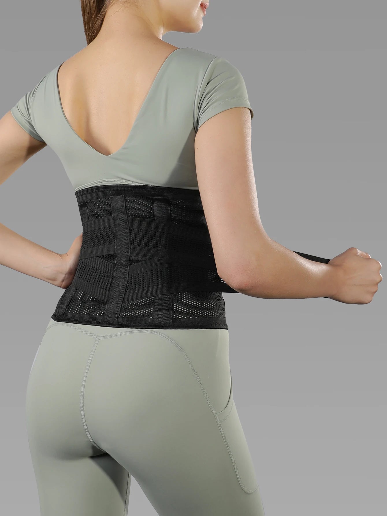 1 Piece Adjustable Unisex Lower Back Support Waist Trainer Tummy Band for Weightlifting Cycling
