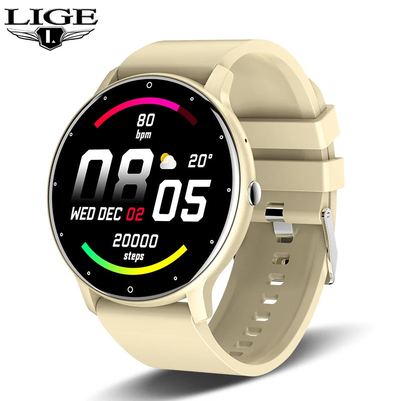 LIGE Women Smart Watches Bluetooth Call Waterproof Activity Tracker Sports Smartwatch Heart Rate Monitor Ladies Health Bracelets