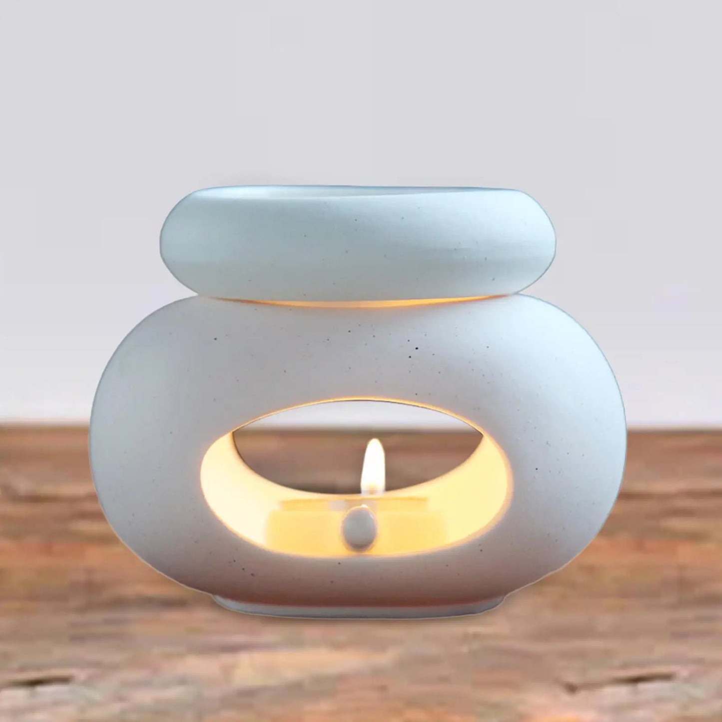 Oval Essential Oil Burner Large Capacity Aroma Oil Warmer Separate Aromatherapy Stove Detachable Household Wax Melting Device
