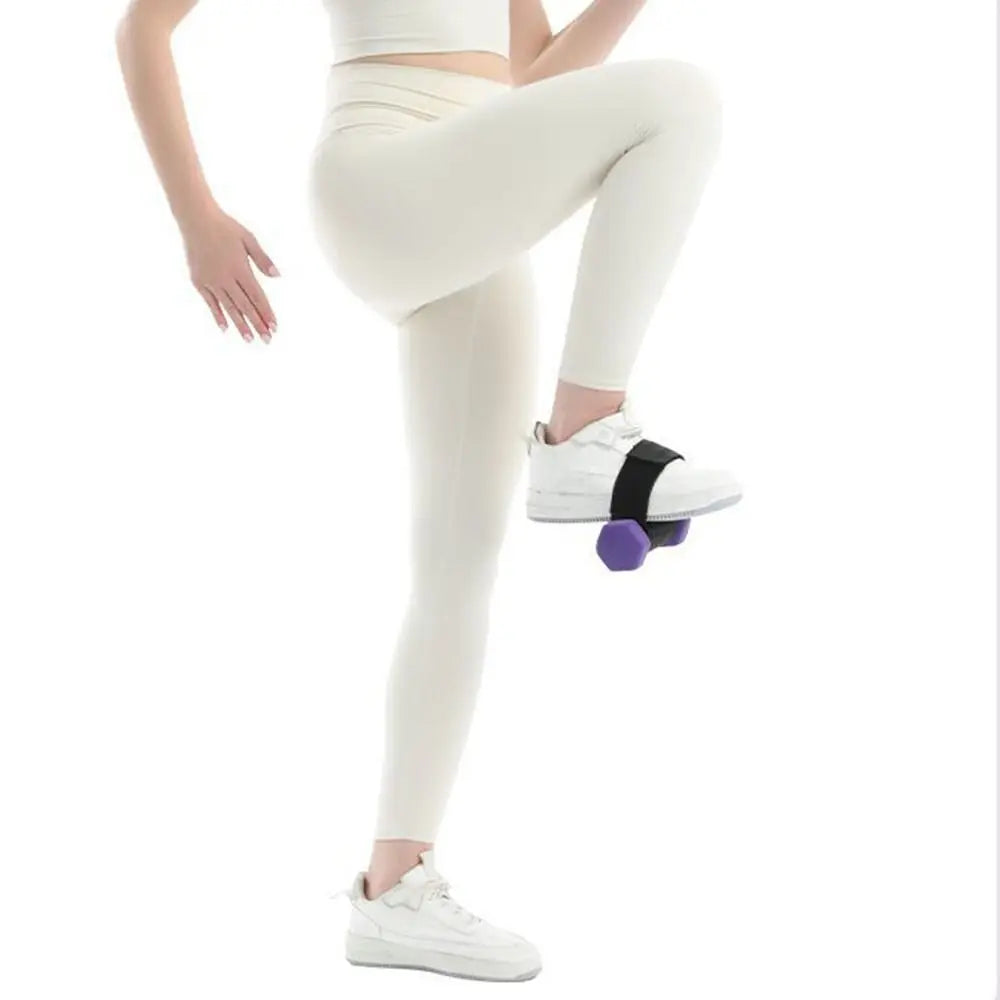 Adjustable Dumbbell Foot Strap Comfortable Sturdy Tibialis Trainer Shin Assist Ankle Buckle Weight Lifting Webbing Workout