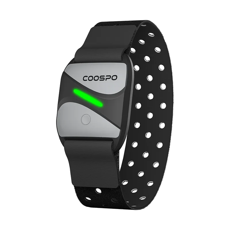 COOSPO HW807 Heart Rate Monitor Armband Optical Outdoor Fitness Sensor Bluetooth 5.0 ANT+ IP67 for Running Cycling with Wahoo